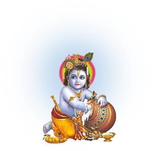 Divine Infant Playing Mridangam PNG Image