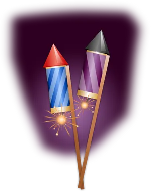 Diwali Fireworks Illustration PNG Image