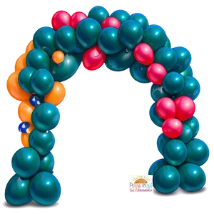 Diy Balloon Arch Tutorial Png Hfj PNG Image