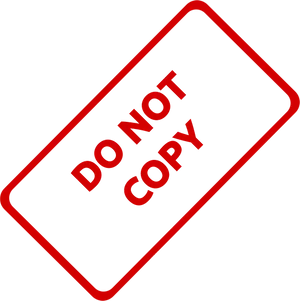 Do Not Copy Warning Sign PNG Image