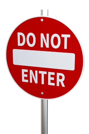 Do Not Enter Sign PNG Image