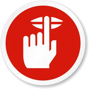 Do Not Touch Sign_ Red Background PNG Image