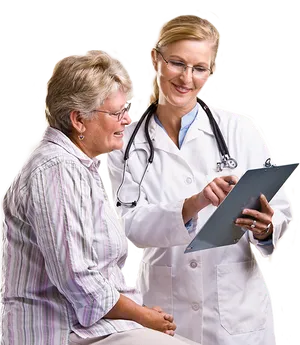 Doctor Consulting Patient PNG Image