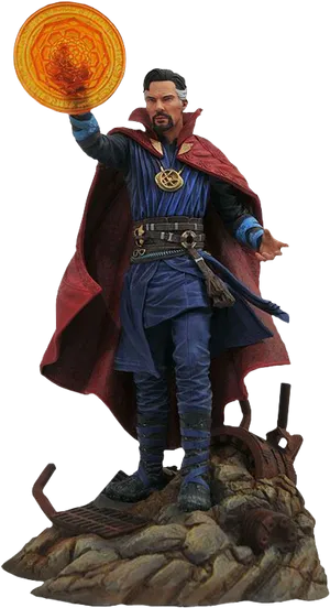 Doctor Strange Casting Spell Action Figure PNG Image