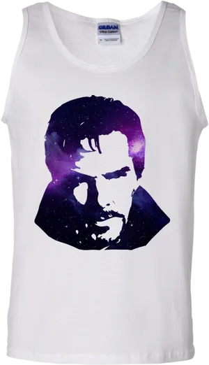 Doctor Strange Galaxy Print Tank Top PNG Image