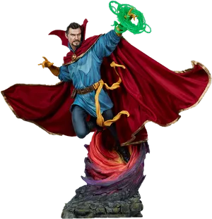 Doctor Strange Magic Casting Statue PNG Image