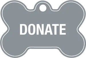 Dog Bone Donate Sign PNG Image