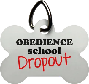 Dog Bone Tag Obedience School Dropout PNG Image