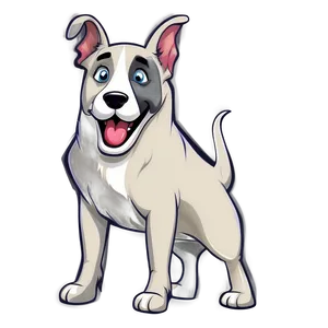 Dog Cartoon Drawing Png Qsd PNG Image