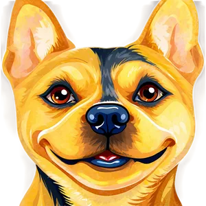 Dog Face Vector File Png 06212024 PNG Image