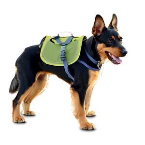 Dog Walking Backpack Png Svq PNG Image