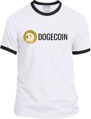 Dogecoin Branded T Shirt Design PNG Image