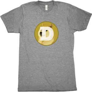 Dogecoin Logo T Shirt PNG Image