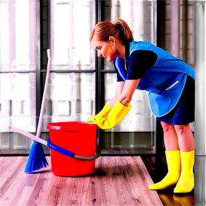 Domestic Cleaning Assistant Png Mgy67 PNG Image