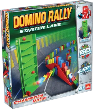 Domino Rally Starter Lane Box PNG Image