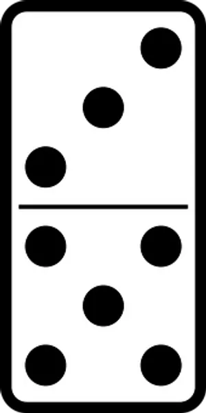 Domino Tile Six Three PNG Image