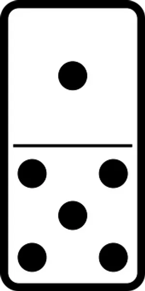 Domino Tile15 PNG Image