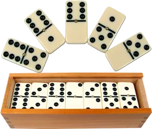 Dominoes Set Readyfor Game PNG Image