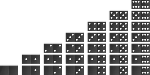 Dominoes Standingin Formation PNG Image