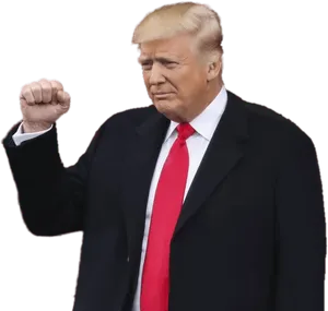 Donald Trump Fist Pump Gesture PNG Image