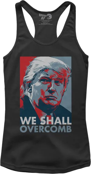 Donald Trump We Shall Overcomb Tank Top PNG Image