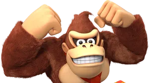 Donkey Kong Animated Character Pose PNG Image