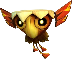 Donkey Kong Animated Owl Character PNG Image