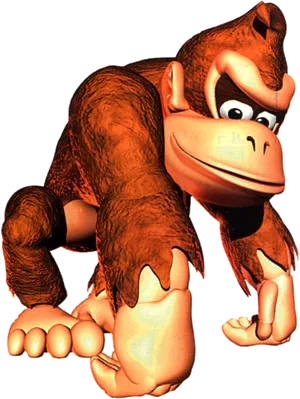 Donkey Kong Classic Pose PNG Image