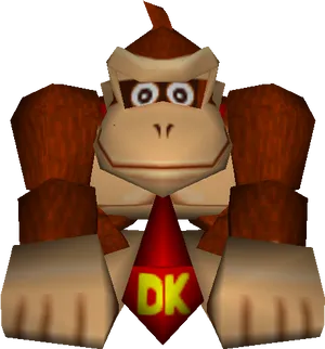 Donkey Kong Classic3 D Model PNG Image