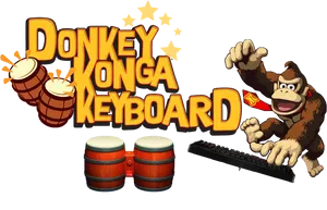 Donkey Konga Keyboard Fusion PNG Image