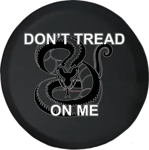 Dont Tread On Me Snake Design PNG Image