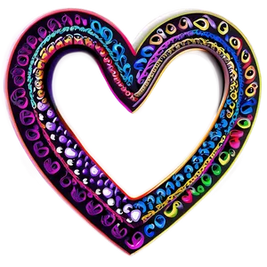 Doodle Heart Illustration Png Dra PNG Image