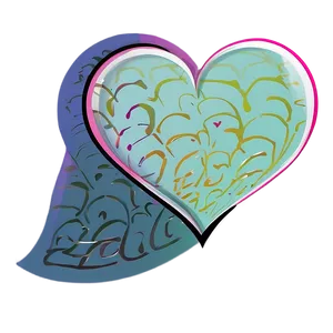 Doodle Heart Illustration Png Fml PNG Image