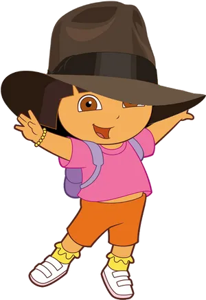 Dora Explorer Adventurer Outfit PNG Image