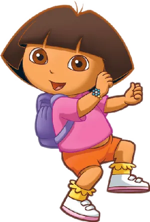 Dora The Explorer Animated Character PNG Image