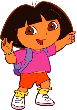 Dora The Explorer Waving PNG Image