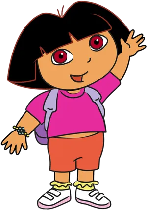 Dora The Explorer Waving PNG Image