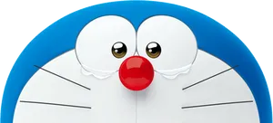 Doraemon Face Close Up PNG Image