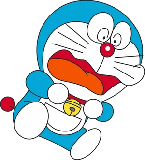 Doraemon_ Shocked_ Expression PNG Image