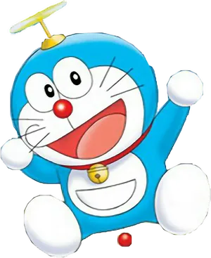 Doraemon Smiling Robot Cat PNG Image