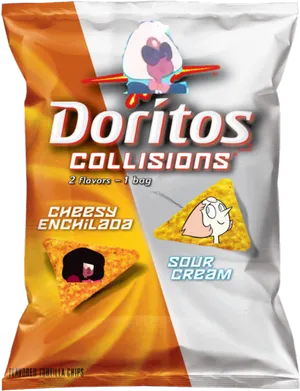 Doritos Collisions Cheesy Enchilada Sour Cream PNG Image