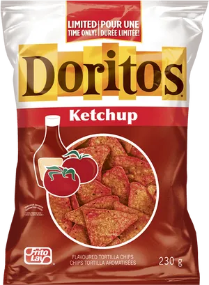 Doritos Ketchup Flavored Limited Edition PNG Image