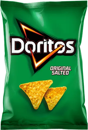 Doritos Original Salted Chips Package PNG Image