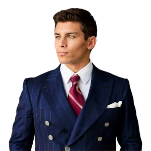 Double Breasted Suit And Tie Png Ctd PNG Image