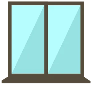 Double Pane Window Illustration PNG Image