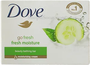 Dove Fresh Moisture Beauty Bar Packaging PNG Image