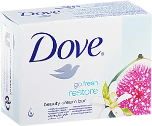 Dove Go Fresh Restore Beauty Cream Bar Soap Packaging PNG Image