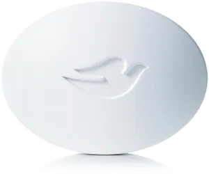 Dove Soap Bar Embossed Bird PNG Image