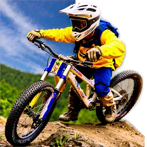 Downhill Biking Thrill Png 21 PNG Image