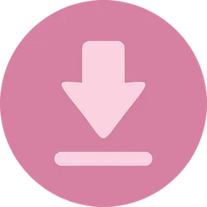 Download Icon Pink Background PNG Image